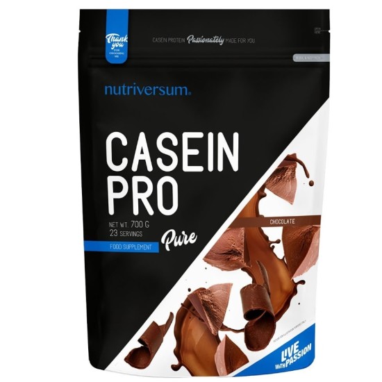 Nutriversum Casein Pro Pure - 700 gr / 23 servs на супер цена