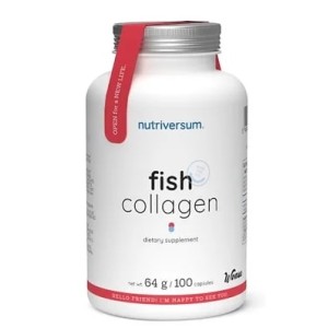 Nutriversum Hydrolyzed Fish Collagen 500 mg | Dedicated to Women - 100 caps / 50 servs