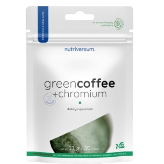 Nutriversum Green Coffee + Chromium 30 таблетки на супер цена