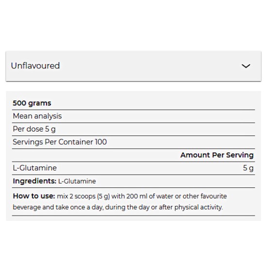 One Protein Glutamine 500 грама на супер цена