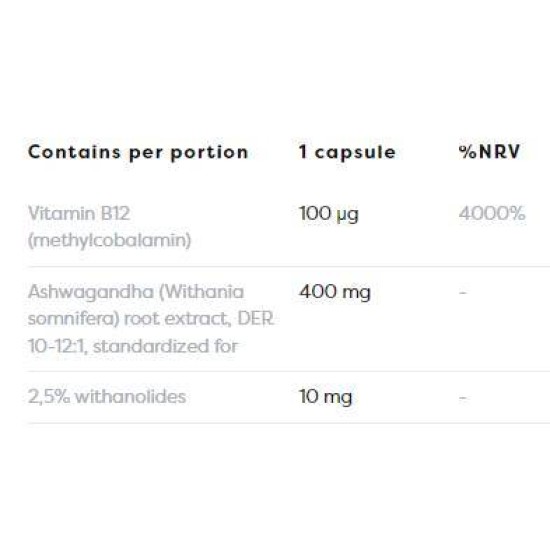 Osavi Ashwagandha Extra 400 мг / 120 капсули на супер цена