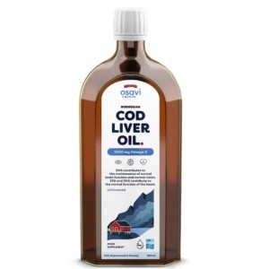 Osavi Norwegian Cod Liver Oil | Different Flavors Liquid Omega 500 мл