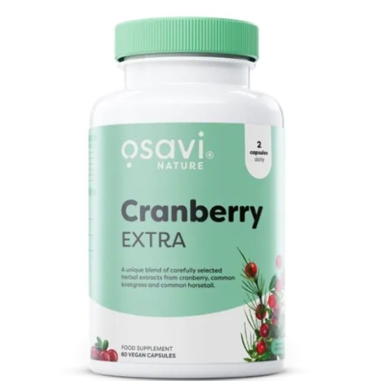 Osavi Cranberry EXTRA 700 mg | with Common Knotgrass & Horsetail 60 капсули на супер цена