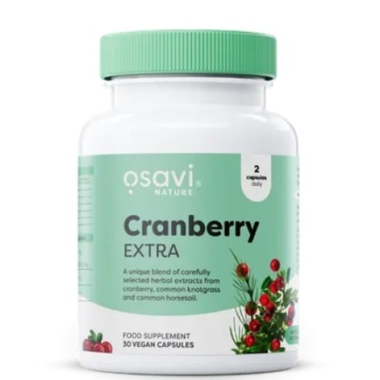 Osavi Cranberry EXTRA 700 мг | with Common Knotgrass & Horsetail 30 капсули на супер цена