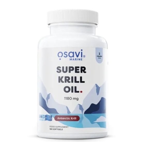 Osavi Super Krill Oil 1180 мг / 120 гел капсули на супер цена