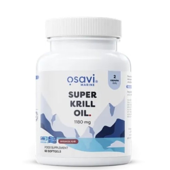 Osavi Super Krill Oil 1180 мг / 60 гел капсули на супер цена