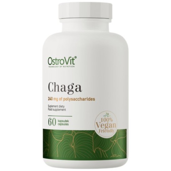 OstroVit Chaga 600 мг | Vege 60 капсули на супер цена