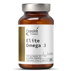 OstroVit Elite Omega 3 1000 mg + Vitamin E 30 гел капсули