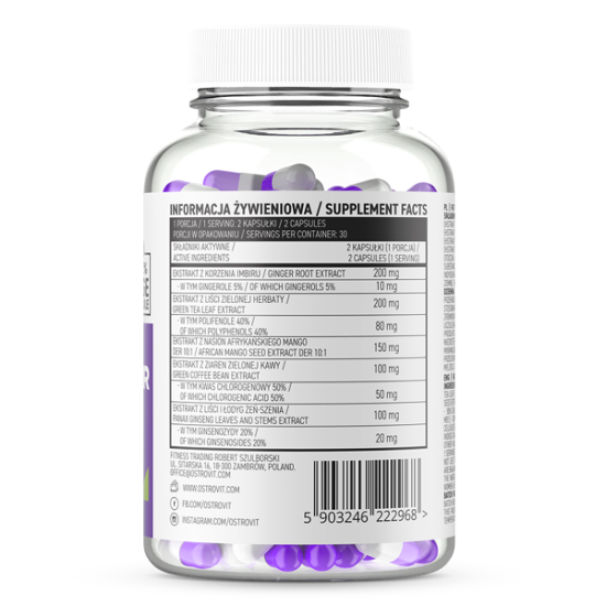 OstroVit Fat Burner / Vege 60 капсули на супер цена