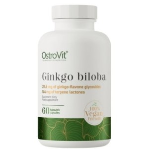 OstroVit Ginkgo Biloba 90 мг / Vege 60 капсули