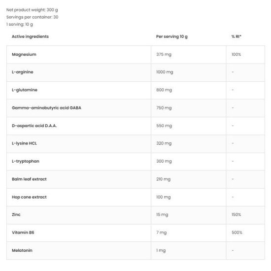 OstroVit KEEZA Sleep Aid Powder 300 гр на супер цена
