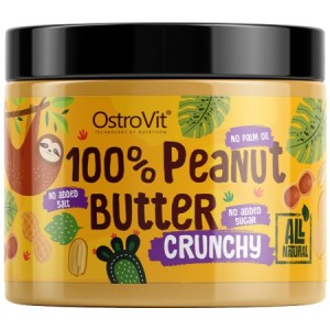 OstroVit 100% Peanut Butter Crunchy - 500g