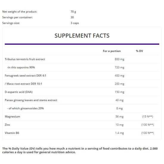 OstroVit Testo Booster 90 капсули / 30 дози на супер цена
