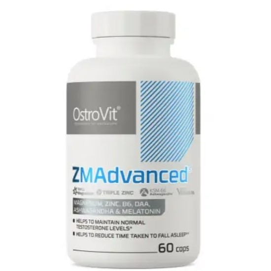 OstroVit ZMAdvanced Caps | DAA, Ashwagandha and Melatonin 60 капсули на супер цена
