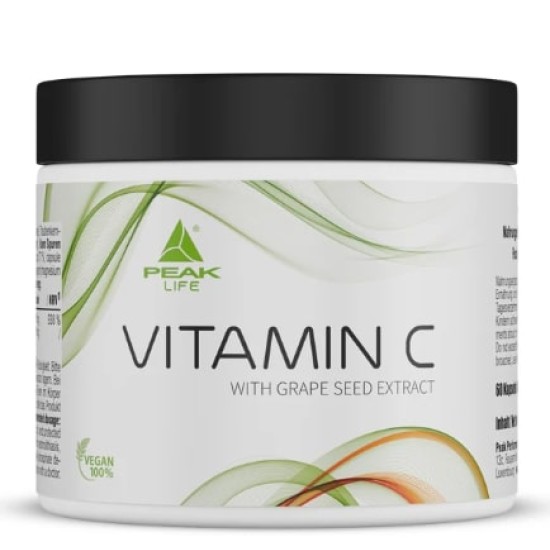 PEAK Vitamin C 750 мг / with GrapeSeed 60 капсули на супер цена