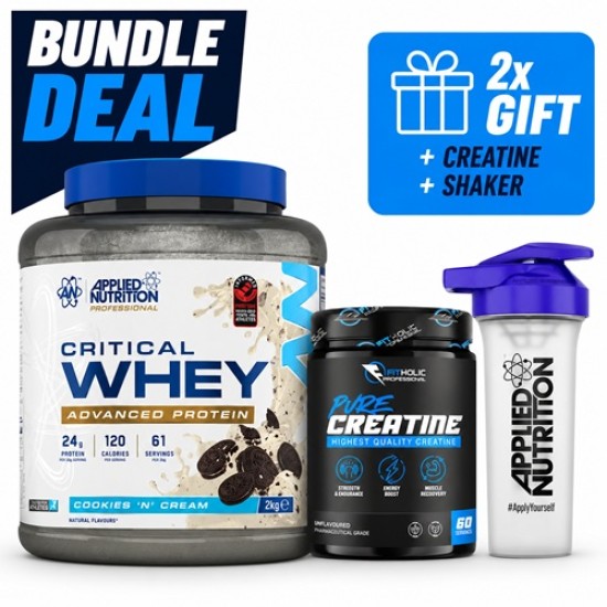 PROMO STACK Critical Whey 2kg + Creatine Monohydrate 300 g + Shaker 700 ml на изгодни цени PROMO STACK Critical Whey 2kg + Creatine Monohydrate 300 g + Shaker 700 ml на супер цена