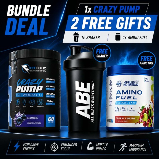 Промо Стак Fitholic Professional Crazy Pump + ABE Shaker FREE +  на супер цена