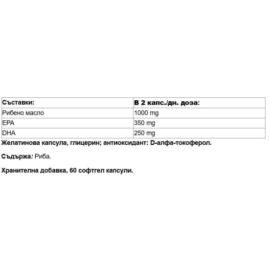 Paladin Pharma Sanavita Omega3 Blue Fish 60 гел капсули на супер цена