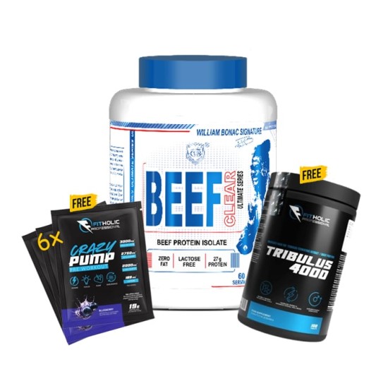 William Bonac CLEAR BEEF ULTIMATE + Tribulus FREE + Crazy Pump Sachet FREE на супер цена