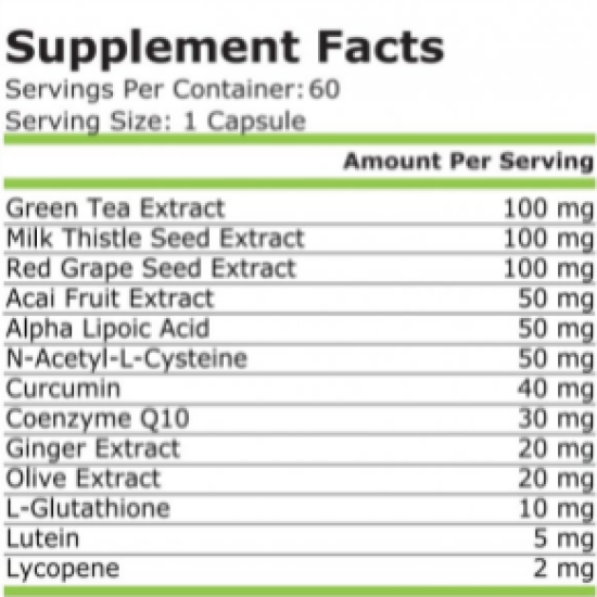 Pure Nutrition ANTIOXIDANT COMPLEX - 60 VCAPS на супер цена