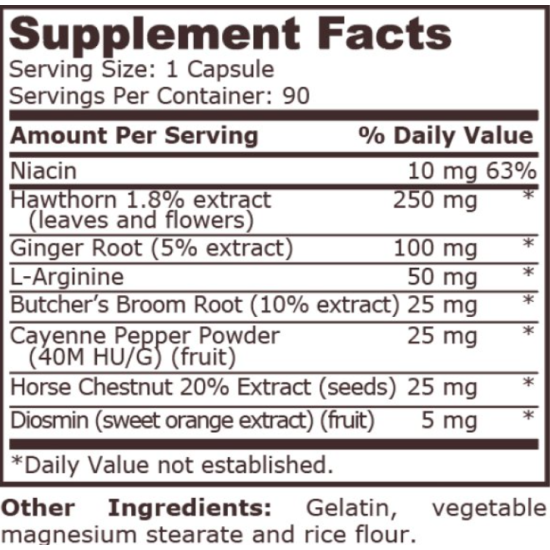 PURE NUTRITION - BLOOD CIRCULATION SUPPORT - 90 CAPSULES на супер цена