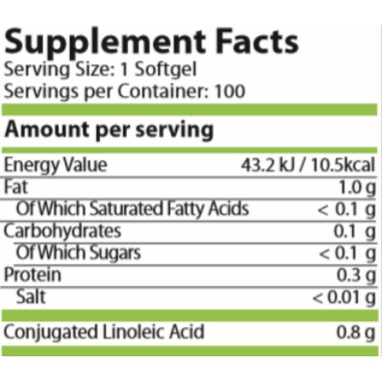 Pure Nutrition CLA 800 MG - 100 Softgels на изгодни цени Pure Nutrition CLA 800 MG - 100 Softgels на супер цена