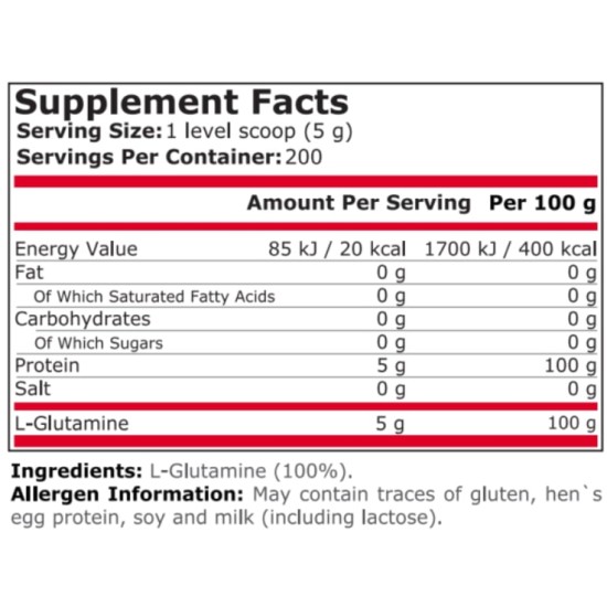 Pure Nutrition 100% Pure Glutamine 1000 гр на супер цена