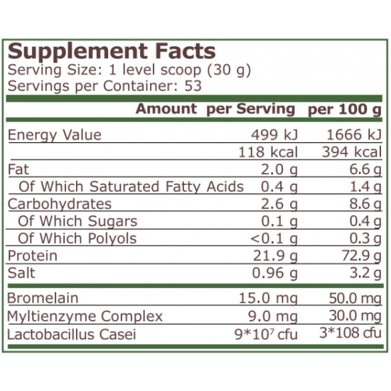 Pure Nutrition PLANT PROTEIN - NATURAL VANILLA - 1600 G на супер цена