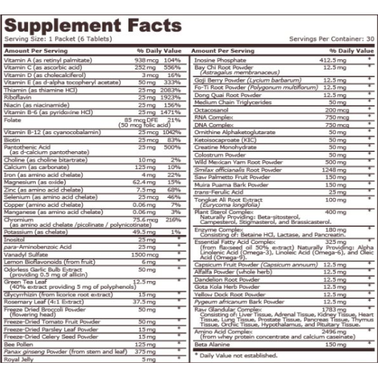 PURE NUTRITION - POWER PAK ADVANCED - 30 PACKETS на супер цена