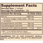 Pure Nutrition Super Omega 3 Fish Oil 1000 мг 500 EPA / 250 DHA 100 гел капсули на супер цена