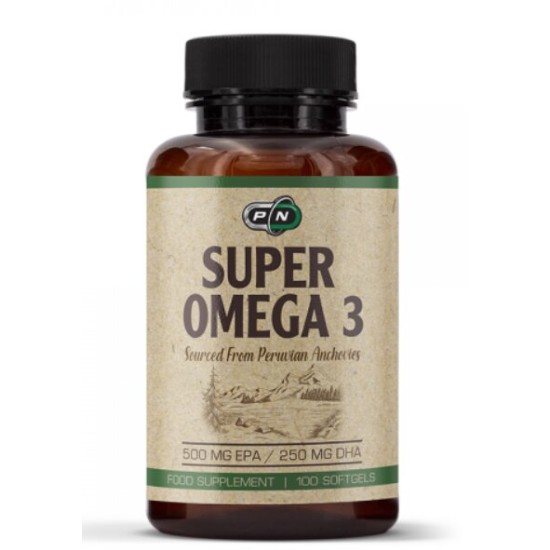Pure Nutrition Super Omega 3 Fish Oil 1000 мг 500 EPA / 250 DHA 100 гел капсули на супер цена