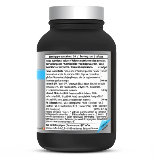 QNT Sport Nutrition Omega 3 2400 мг / 90 гел капсули на супер цена