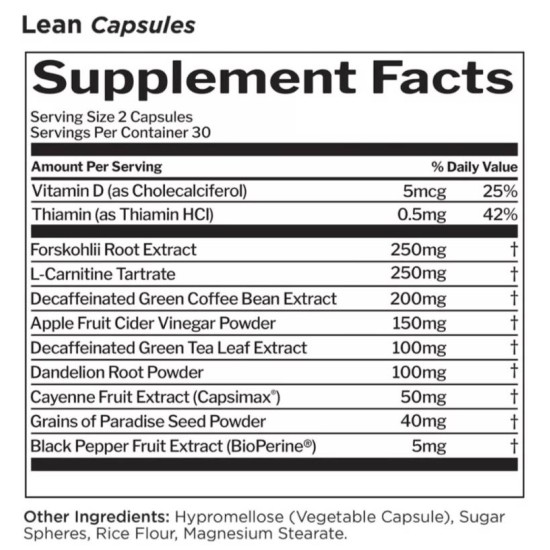 RULE ONE Lean | Lipotropic Fat Burner 60 капсули на супер цена