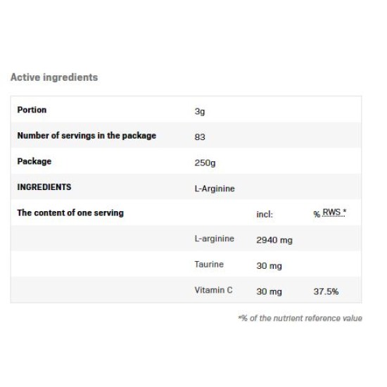 SFD L-Arginine Powder 250 гр на супер цена