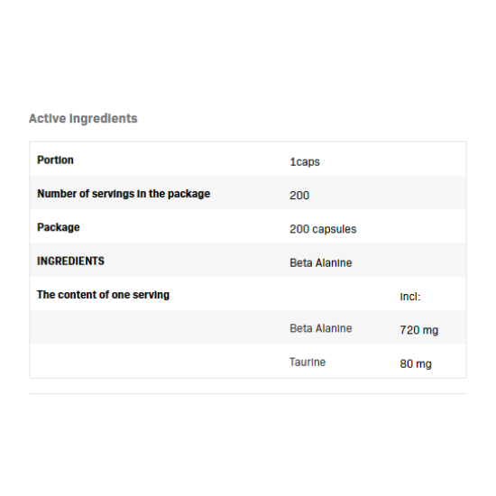 SFD Beta Alanine Caps - 200tabs на супер цена
