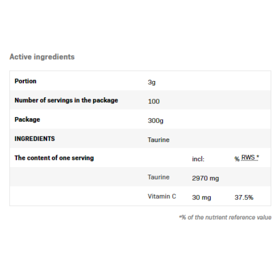 SFD Taurine Powder - 300g на супер цена