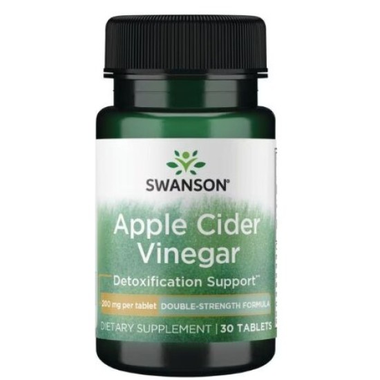 Swanson Apple Cider Vinegar 200 мг / 30 таблетки на супер цена