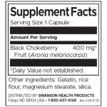 Swanson Aronia Black Chokeberry Fruit 400 мг / 60 капсули на супер цена