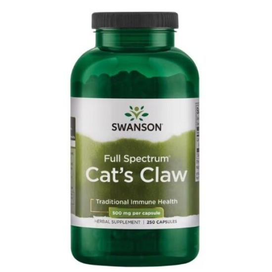 Swanson Cat's Claw 500 мг / 250 капсули на супер цена