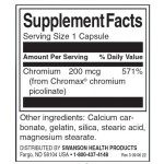 Swanson Chromium Picolinate 200 мкг / 60 капсули на супер цена