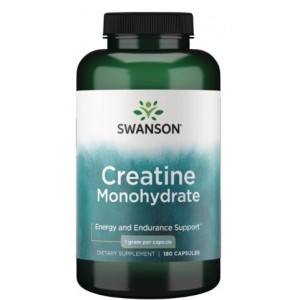 Swanson Creatine Monohydrate 180 капсули
