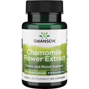 Swanson Chamomile Flower Extract - Standardized Apigenin 60 капсули