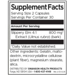 Swanson Slippery Elm Bark 400 мг / 60 капсули на супер цена