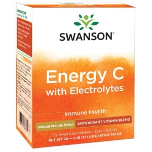 Swanson Energy C with Electrolytes - Orange Flavor 30 стик пакета