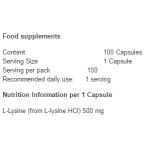 Swanson Free-from L-lysine 100 капсули на супер цена
