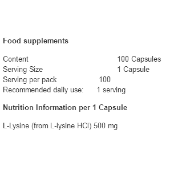 Swanson Free-from L-lysine 100 капсули на супер цена