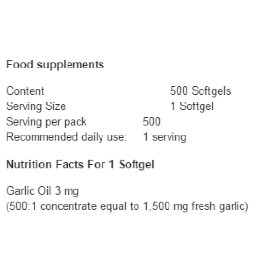 Swanson Garlic Oil 500 капсули на супер цена