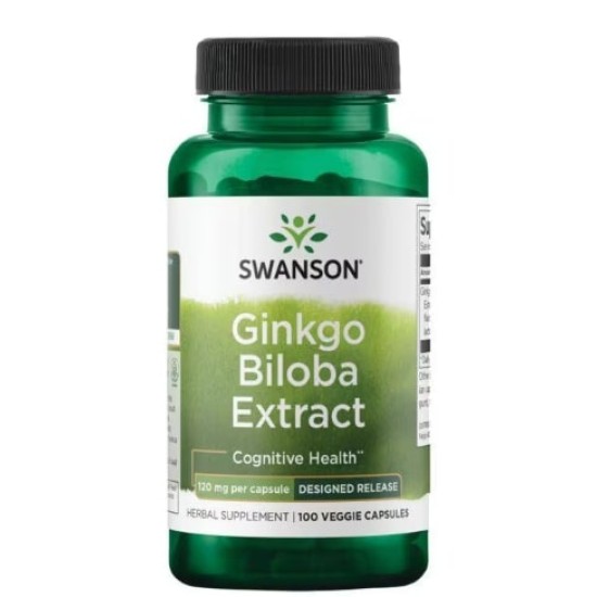 SWANSON Ginkgo Biloba Extact 120 мг / 100 капсули на супер цена