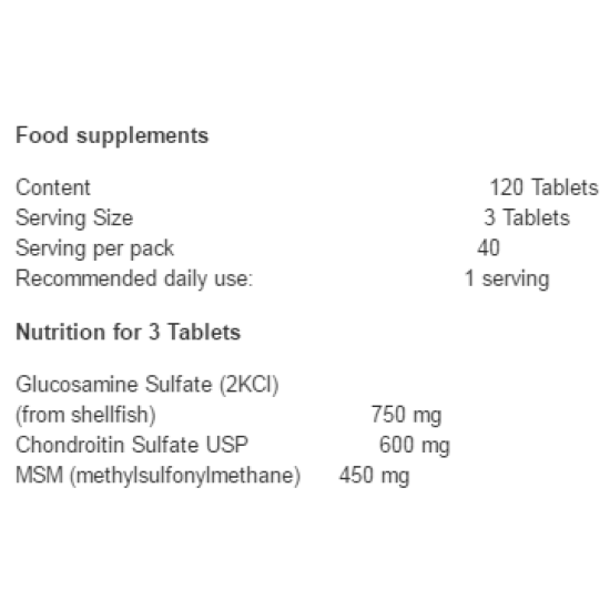 Swanson Glucosamine, Chondroitin & MSM 120 таблетки на супер цена