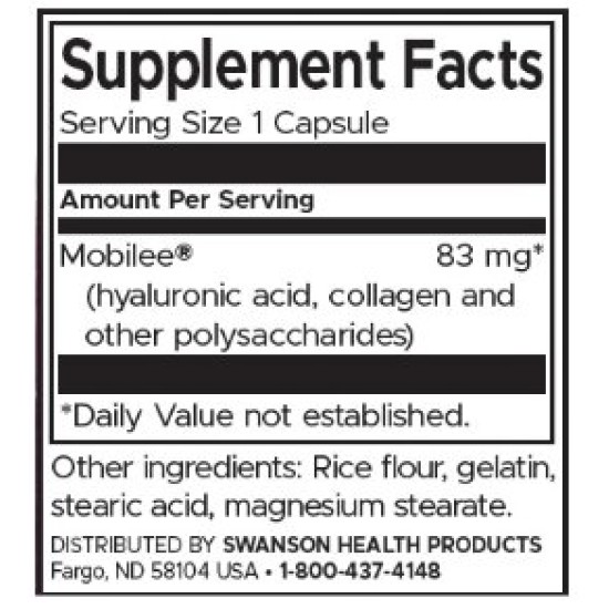 Swanson Hyaluronic Acid Complex 60 капсули на супер цена